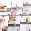 GAGALIFE Kitchen Sink Soap Dispenser Gold, Built in Soap Dispenser