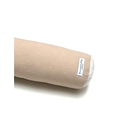 Blausberg Baby - Side Sleeper Pillow in 100% Muslin Cotton, Neck Roll, Cuddly Snake, Nursing Pillow, Draught Pillow in Dark Blue (Beige, 60 cm)