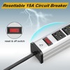 Long Power Strip 24-outlet ETL Certified Heavy Duty Metal Power