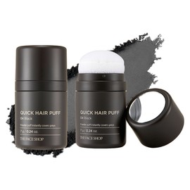 The Face Shop Quick Hair Puff 7g, 04 Black, 1 piece / 더페이스샵 퀵 헤어 퍼프 7g, 04블랙, 1개
