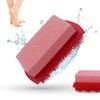 LaRosa PUMICE SPA 2-in-1 Foot Care Brush - Red with