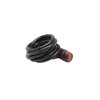 Burg Wächter 1360 180 10mm Spiral Cable Bike Lock, Black,