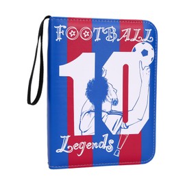 Football Card Binder - 440 Card Capacity | Trading Card Holder for Kids and Adults | 55-Page Album | Football Star Design | Ideal for Card Games, Match Attax, Photocards