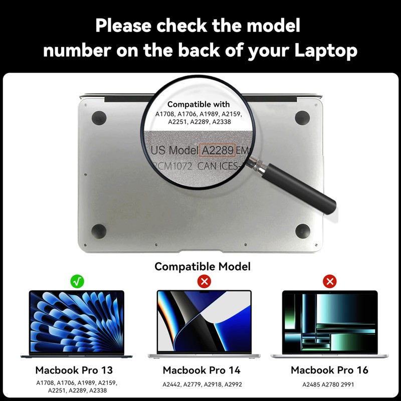 360°Privacy Screen MacBook Pro 13 inch (2016, 2017, 2018, 2019,