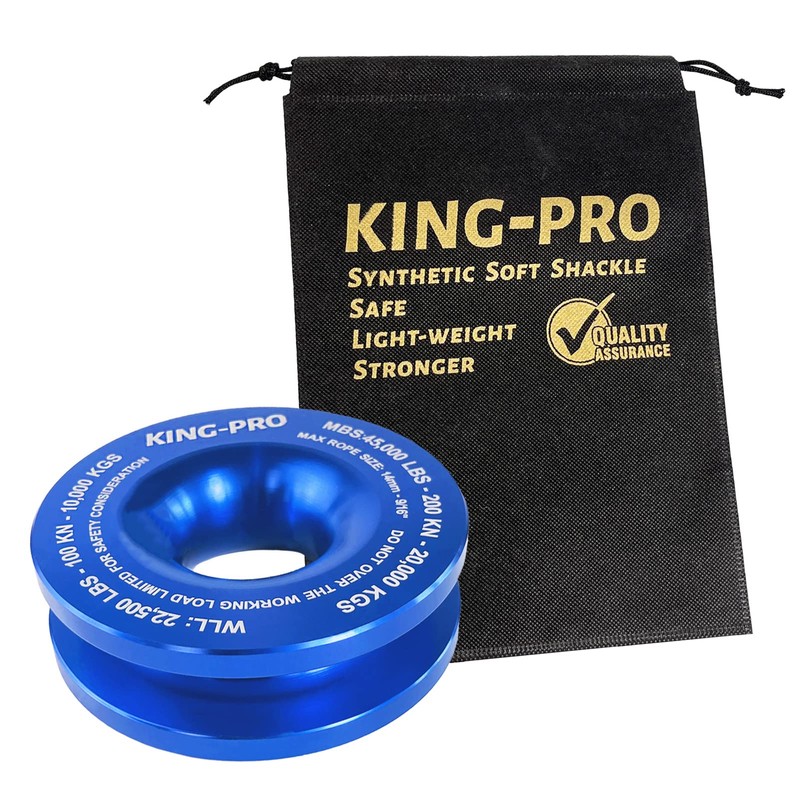 KING-PRO Snatch Recovery Ring, 45000 lbs Winch Snatch Block Pulley