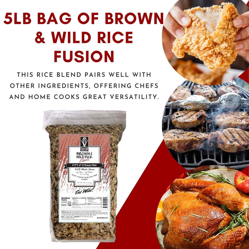 Goose Valley Brown & Wild Rice Fusion, 5 lb, 2.27