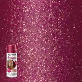 Rust-Oleum Imagine Craft & Hobby Glitter Spray Paint Glitter Pink, 10.25 oz.