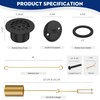 Tub Drain Linkage Assembly with Trip Lever and Strainer Done