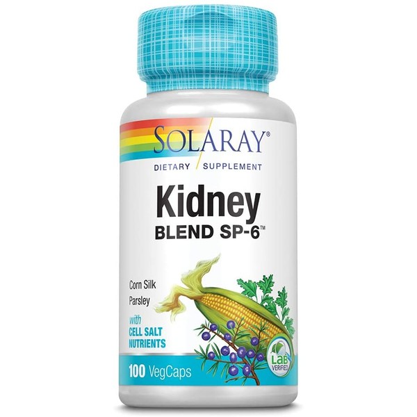 Solaray Kidney Blend SP-6 | Herbal Blend w/Cell Salt Nutrients to Help Support Healthy Kidney Function | Non-GMO, Vegan (1 Pack)