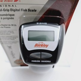 Berkley New Berkley 30 Lb Pistol Grip Digital Fishing Scale FS30 Top View LCD Screen