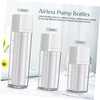 Gatuida 3pcs Airless Pump Bottles Travel Friendly Lotion Dispenser Containers
