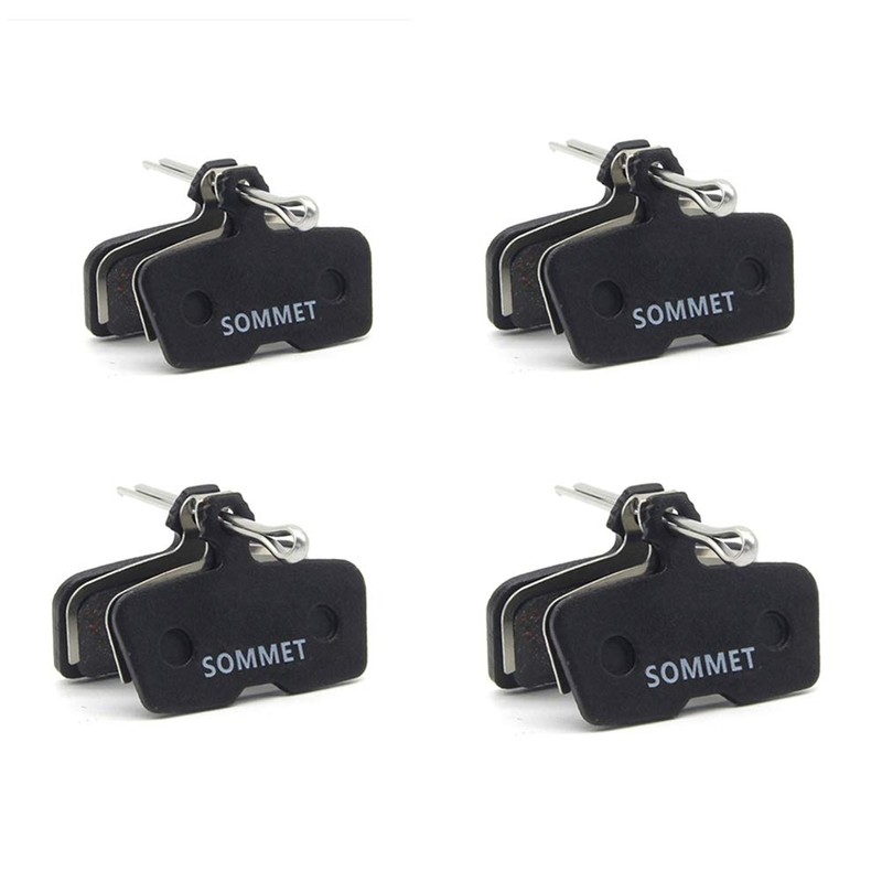 SOMMET 4 pairs Resin and Semi-Metallic Disc Brake Pads fit