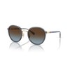 Coach HC7154 Sunglasses, Transparent Blue/Brown Blue Gradient, 52 mm