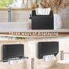 Hand Towels Box Cover,PU Leather Wall-Mounted Tissue Box Cover Holder