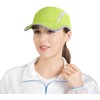 Connectile Folding Mesh Sports Cap, Reflective, Striped, Breathable, Runner Cap,