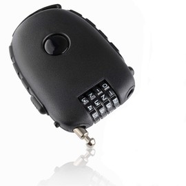 Safelocks, Premium Combination Lock, Cable Lock with 90 cm Long Cable, Individual Number Code, Super Light and Compact, Ideal for Short-Term Securing of Bicycles, Pushchairs, Luggage etc.