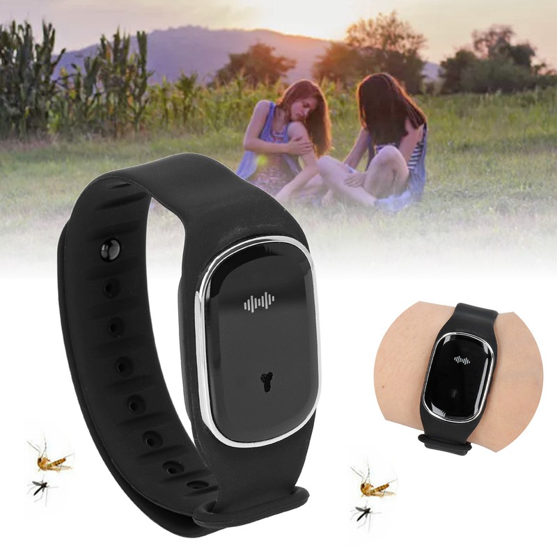 Ultrasonic Mosquito Repellent Watch Fast Charging 3 Gear Clock Function