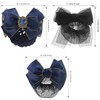 Merdia 3 PCS Bowknot Hair Bows for Women, Hair Nets