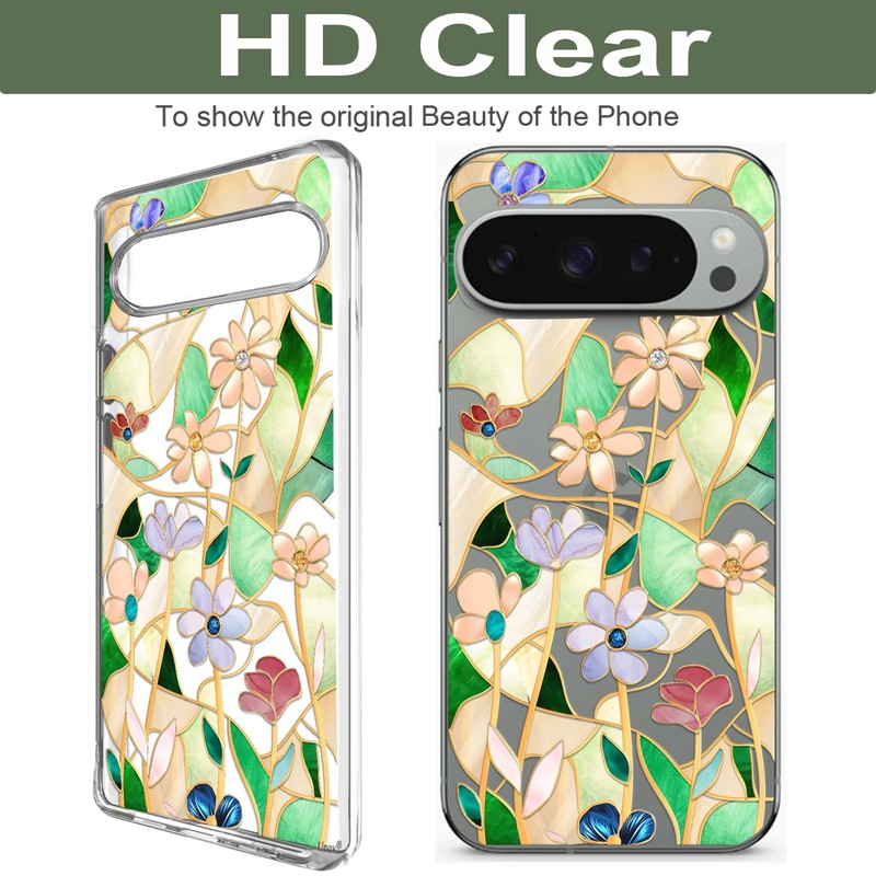 Unov Case Compatible with Pixel 9 Pro XL Case Clear