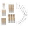 QBXMY7 70 Pcs HSS Mini Twist Drill Bit Set,Metric Drill