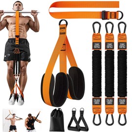 Pull Up Assistance Bands, Adjustable Heavy Duty Resistance Band for Pull Up Bar with Foot Strap, Assistance Upper Body Workout Equipment for Home Gym, Strength Training & Stretching