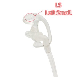 HELETUL Clear Ear Mold Kit Surveillance Earpiece Soft Silicone Ear-Mould Replacement Large Medium Small Left Right for Walkie Talkie Radio Headset (4 Pairs) (Clear Small)