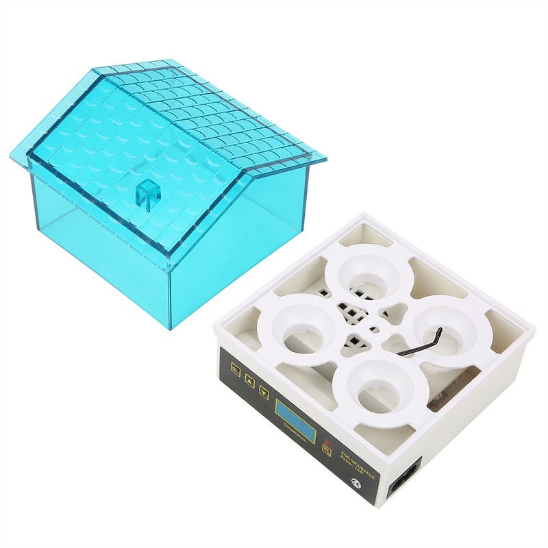 4 Eggs Mini Incubator Hatcher Household Digital Semiautomatic Hatching House
