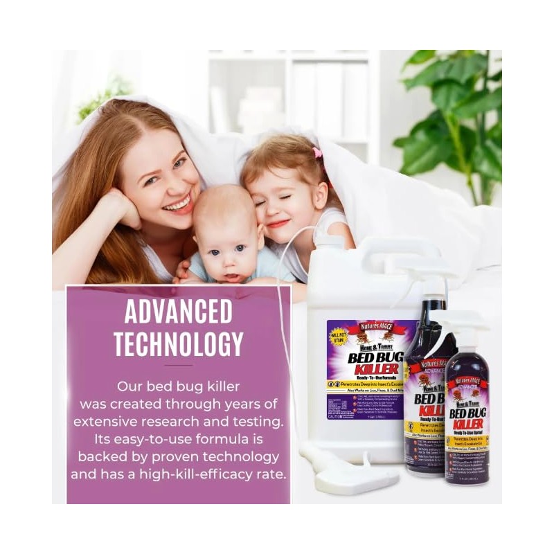 Nature’s MACE Bed Bug Killer 16 oz, Kill BedBugs Treatment,