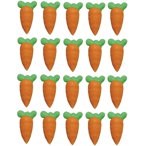Cullpitt Sugar Carrots Hand Piped, 26 mm, 20 Count