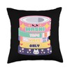 Washi Tape Vibes Only Cute Washi Tape Aesthetic Throw Pillow
