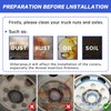 60Pcs 32/33mm Semi Trucks Spike Lug Nuts Covers, ABS Chrome