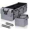 HIRALIY 4 in 1 Car Trunk Storage Organizer with Leakproof