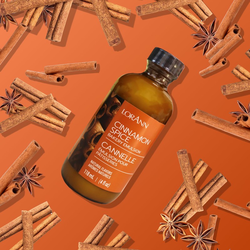 Lorann Oils Cinnamon Spice Bakery Emulsion: True Cinnamon Essence, Perfect