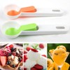 2pcs Versatile Ice Cream Scoops with Trigger, Melon Baller, and