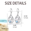 TALYKONG Starfish Earrings for Women Larimar Beach Dangle Earrings for