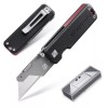 WORKPRO Premium Titanium Utility Knife, CNC Unibody w/10 Extra Blades