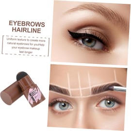 Polvo Para Maquillaje De Línea Del Cabello Larga Duración Para Mujeres Profundidad De Color Marrón Compacto Para Llevar