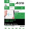 A-One 28381 Laser Label Stickers, A4, No Cut, 20 Sheets