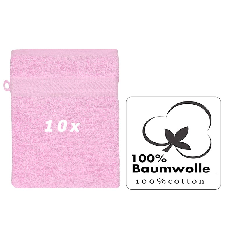 Betz Palermo Wash Mitts 100% Cotton Face Cloth Set Size