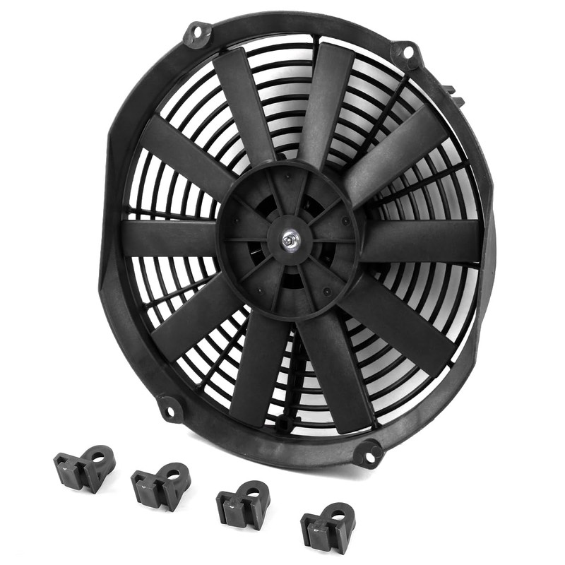 DNA MOTORING 12 Inch High Performace Electric Cooling Slim Radiator