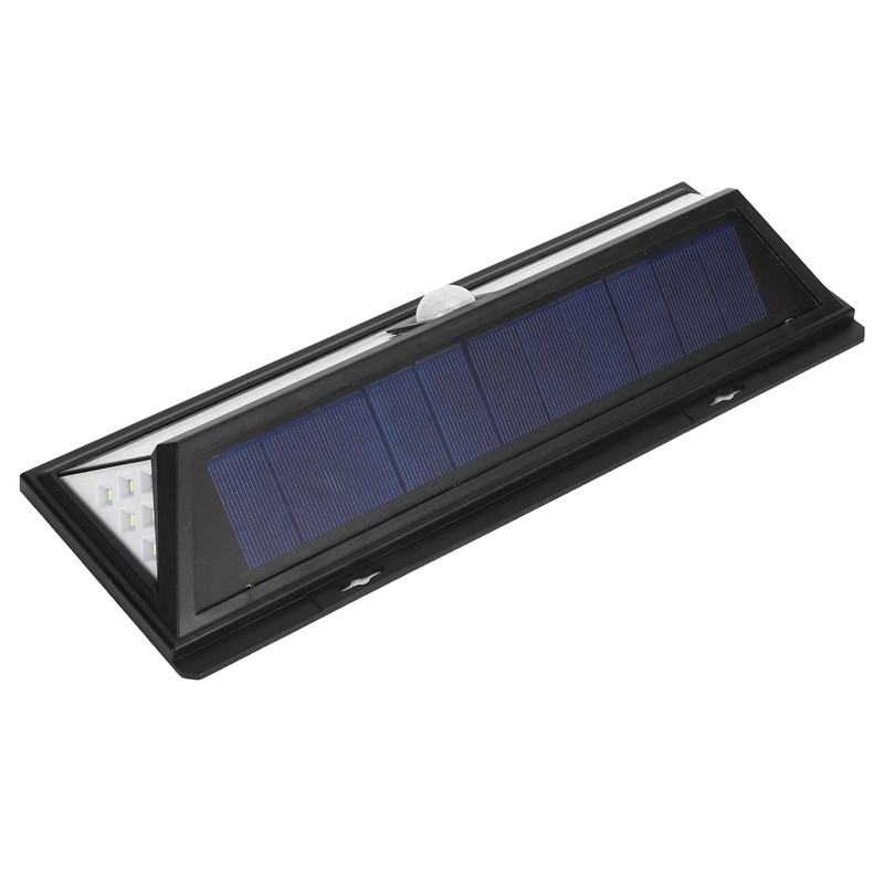 LED Inductive Solar Wall Lamp IP44 Waterproof Black Shell White