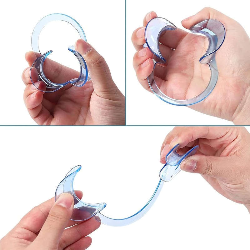10 Piezas de Retractor de Mejillas en Forma de C,