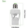 EEEKit Screw-In Motion Activated Sensor Light Bulb Control Socket Adapter