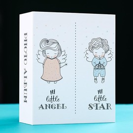 My Little Angel My Little Star Photo Album White Babies Childrens Boys Girls Family Memory Pictures Baby Display Kids 200 Photos 6 x 4