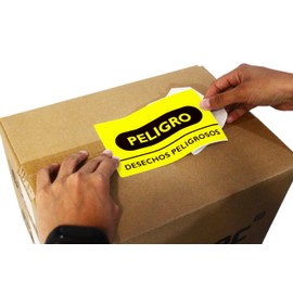 Etiqueta Termica Amarilla 4x6 Pulgadas (102x152mm) de envió directo, Guias de paqueterias, Rollo C/ 300 etiquetas para impresoras de escritorio Ribetec, Zebra, TSC, Honeywell, etc