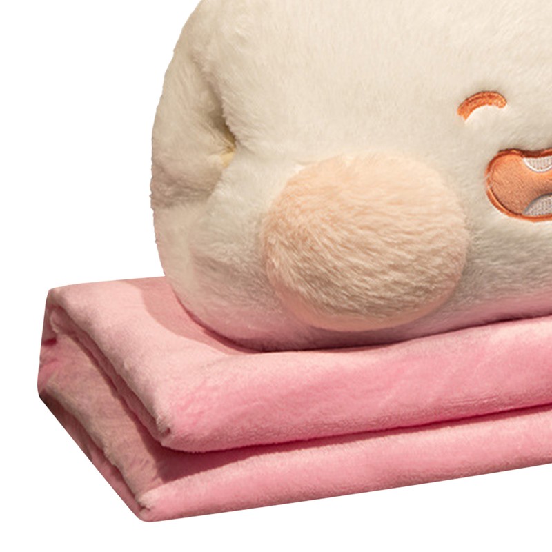 Stuffed Animals Travel Blanket Pillow Set Soft Plush Hugging Pillow