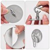 Sankoly 4 Pcs Self Adhesive Ceiling Hook Stainless Steel Pad