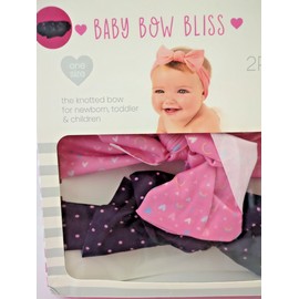 Baby Bow Bliss The knotted Bow for Newborn Toddler & Children 4Pk Head Gift Set