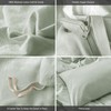 MooMee Bedding Duvet Cover Set 100% Washed Cotton Linen Like