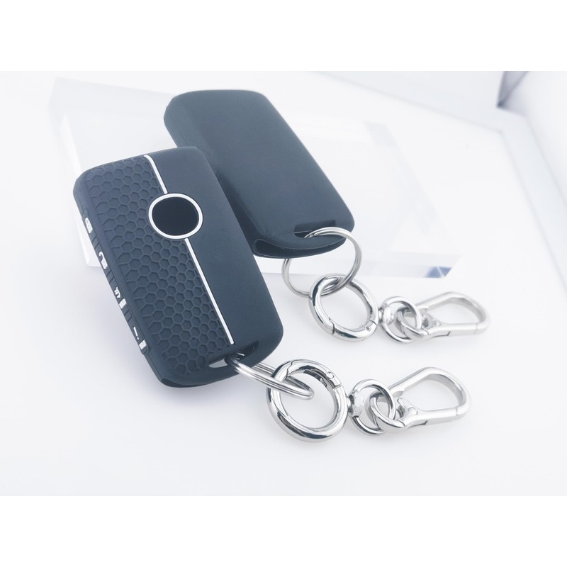 RUNZUIE 2Pcs Silicone Smart Key Fob for 2019-2022 2023 2024